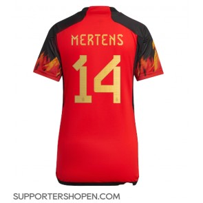Belgien Dries Mertens #14 Hemma Matchtröja Dam VM 2022 Kortärmad
